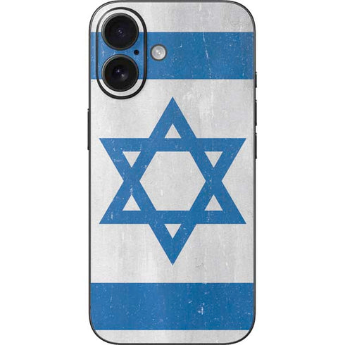 Israel Flag Distressed iPhone 16 Skin